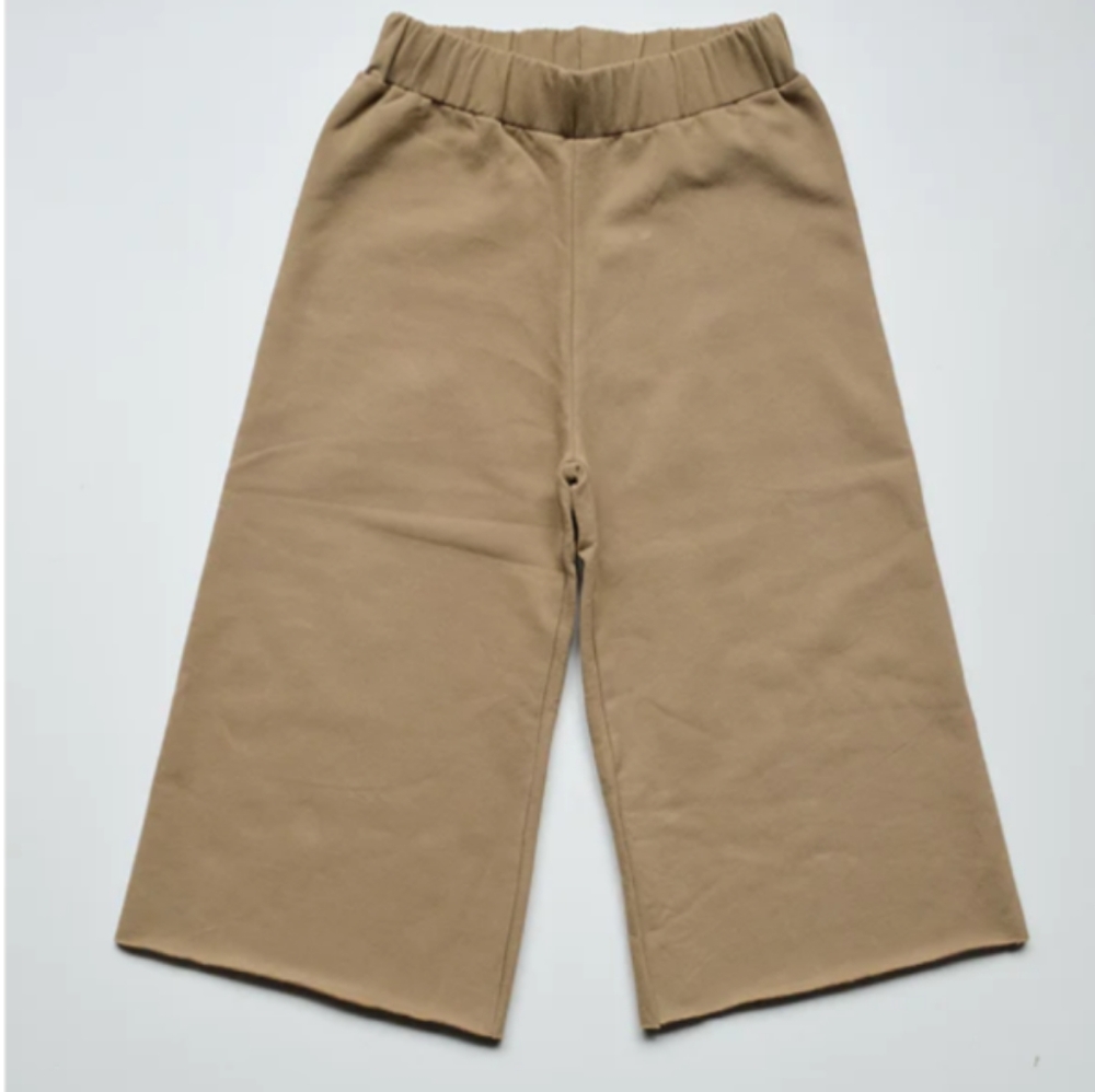 Fleece Simple Folk SZ 5-6 Organic Cotton pants wide leg fleece trouser